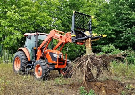 tractor mounted shrub puller